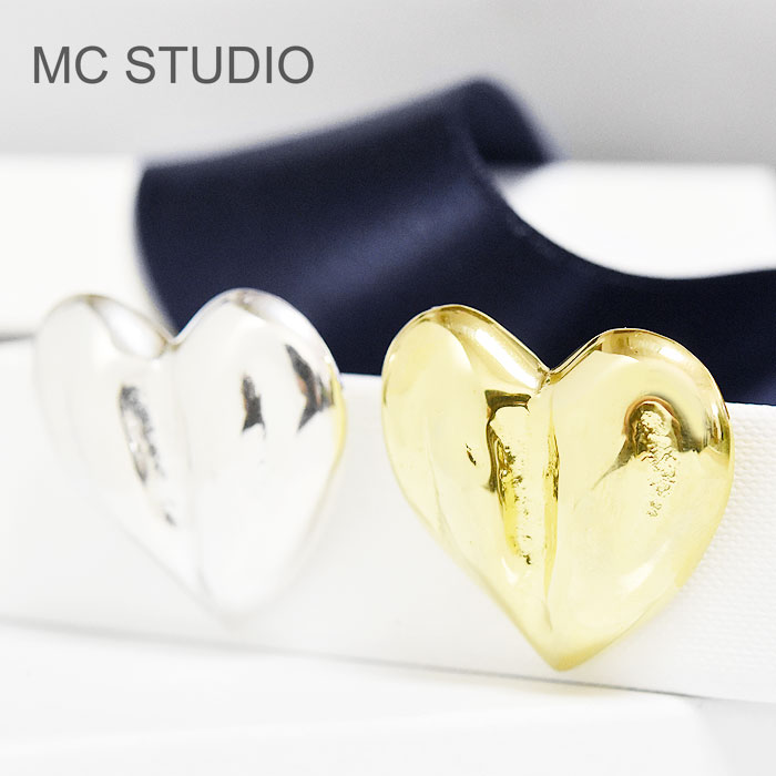 ZUTTOHOLICの【待望の最新作】≪MC STUDIO≫ エムシースタジオ 全2色 ハート プレート ヘアゴム ヘアカフ バレッタ ヘアアクセサリー ヘアイヤリング ゴールド Hair Accessory (Gold) レディース ギフト ラッピング｜アングル2
