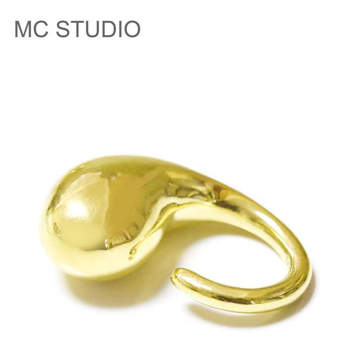 【生見愛瑠 めるるさん着用】【CanCam 雑誌掲載】【待望の最新作】≪MC STUDIO≫ エムシースタジオ ぷっくり ボリューム リング ゴールド Ring (Gold) レディース ギフト ラッピング 1