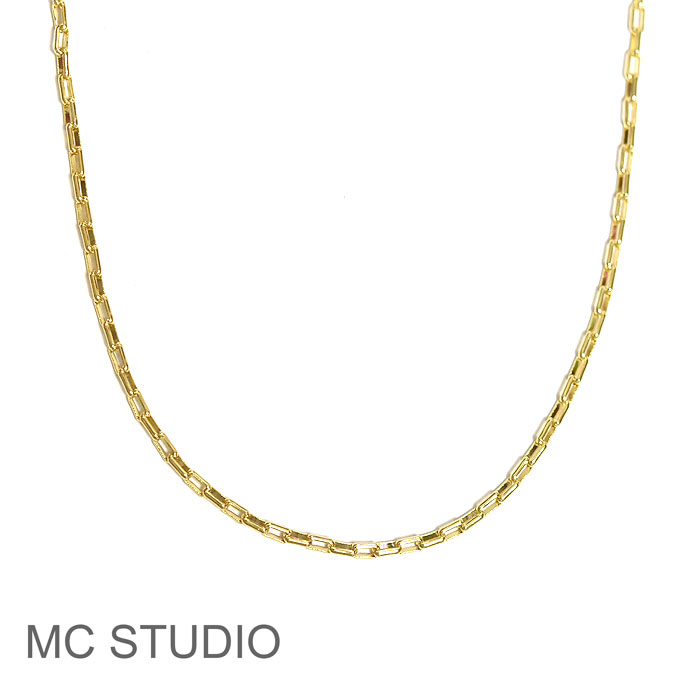 yіL܂肦񒅗pzyCLASSY STORY Oggi LEE GfځzMC STUDIO GV[X^WI 80cm ` XNGA `F[ S[h O lbNX Wide Square Chain Necklace (Gold) fB[X