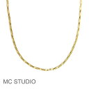 yҖ]̍ŐVzySiΏ500~OFFN[|zzzMC STUDIO GV[X^WI 43cm ` XNGA `F[ S[h V[g lbNX Wide Square Chain Necklace (Gold) fB[X Mtg bsO