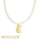 【再入荷】≪MERCEDES SALAZAR≫ メルセデス サラザール 真珠 パール 動物 アニマル 猿 サル ラッキーモチーフ ネックレス Monkey Pearl Necklace (Gold) レディース ギフト ラッピング