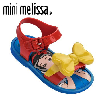 【1歳/1歳6ヶ月/2歳/3歳/4歳】【ベビー＆キッズ 40％OFF】≪mini melissa≫ ミニ・メリッサ 白雪姫 サンダル レッド 水遊び ビーチ 靴 ディズニー Mini Melissa Mar Sandal Snow White ベビー/キッズ/女の子/子供