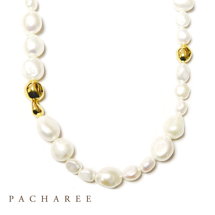 yҖ]̍ŐVzPACHAREE pV[ ^ p[ Ԃ {[ lbNX S[h Pearl Necklace (Gold) fB[X Mtg bsO