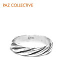 ≪PAZ COLLECTIVE≫ パズ コレクティブ ヴィンテージ加工 ねじれ ロープ シルバー リング SV925 Ring (Silver)レディース ギフト ラッピング