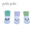 【再入荷】【0～12ヵ月/7～9cm】【楽天スーパーセール 20％OFF】≪Petites Pattes≫ プティッツ パッツ ベビー 子供 靴下 ソックス 3足セット ネコ 犬 動物 顔 オリジナルボックス付き (BOX A8) ベビー