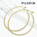 【待望の最新作】≪PILGRIM≫ ピルグリム 小粒 ビジュー プレシオサ クリスタル フープ ピアス 大きめ ゴールド SIDNEY XL HOOP Earrings (Gold) レディース ギフト ラッピング
