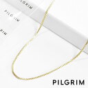 【待望の最新作】≪PILGRIM≫ ピルグリム NANCY 60cm ボックス チェーン 華奢 ネックレス ゴールド NANCY Necklace (Gold) レディース ギフト ラッピング