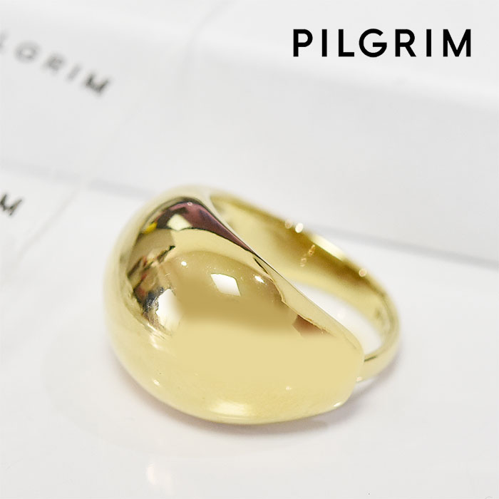 ピルグリム 【待望の最新作】≪PILGRIM≫ ピルグリム ぷっくり ドーム ボリューム リング ゴールド ALEXANE Ring (Gold) レディース ギフト ラッピング