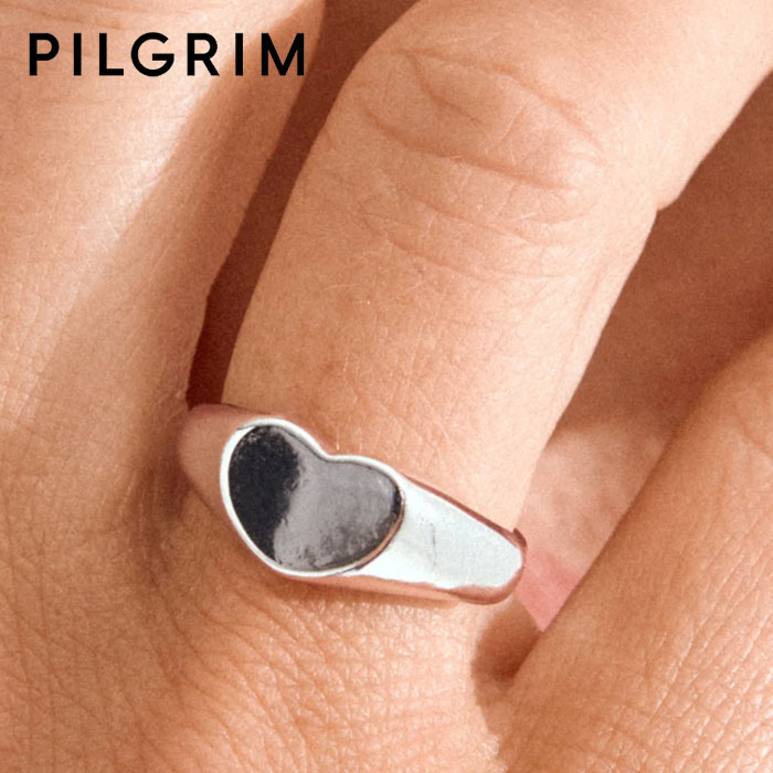 Rakuten - 【待望の最新作】≪PILGRIM≫ ピルグリム スモール ハート リング シルバー ARIN Ring (Silver) レディース ギフト ラッピング