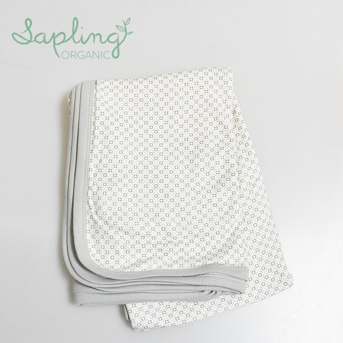 ≪Sapling Child≫ サプリング チャイルド オーガニックコットン 綿 カットソー 素材 おくるみ タオルケット シーツ 和柄 ドット 水玉 総柄 プリント ピンク おしゃれ ベビー
