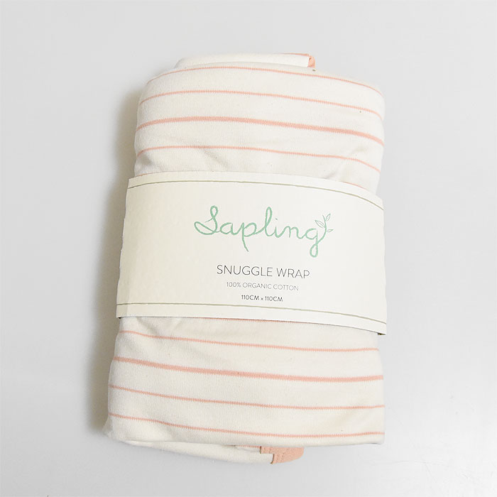 ≪Sapling Child≫ サプリング チャイルド オーガニックコットン 綿 カットソー 素材 おくるみ タオルケット シーツ 蜂 ハチ ハニカム 総柄 プリント 青 ブルー ベビー キッズ