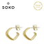 ˾κǿۡڤʪޥ饽 100OFFݥۢSOKO åץ졼ɡ   ա  ԥ 24 ɥƥ Laini Mini Hoop EARRINGS (Gold) ǥ ե åԥ