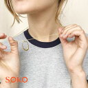 【再入荷】【全品対象500円OFFクーポン配布中】≪SOKO≫ ソコ オーバル 楕円形 スモール サークル リング ネックレス 24金 ゴールドコーティング Small Mezi Necklace (Gold) レディース ギフト ラッピング