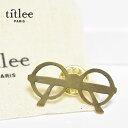 【待望の最新作】≪titlee≫ ティトリー めがね メガネ 眼鏡 プレート ブローチ ピン バッチ チャーム Carter Pin (Gold)