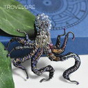 【待望の最新作】≪Trovelore≫ トロベローレ タコ 海 オクトパス モチーフ 刺しゅう ブローチ ピン パープル 火星人 パイレーツ・オブ・カリビアン ゴシック ティムバートン Octopus Brooch レディース ギフト ラッピング ハロウィン