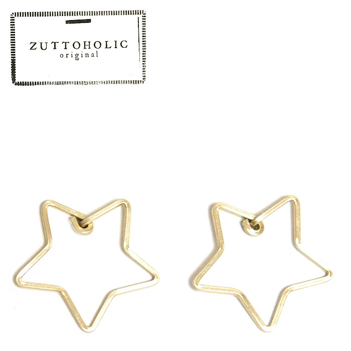 ZUTTOHOLIC X^[  S[h C[ ~j X^bY sAX Wire mini Star Earrings (Gold) fB[X Mtg bsO