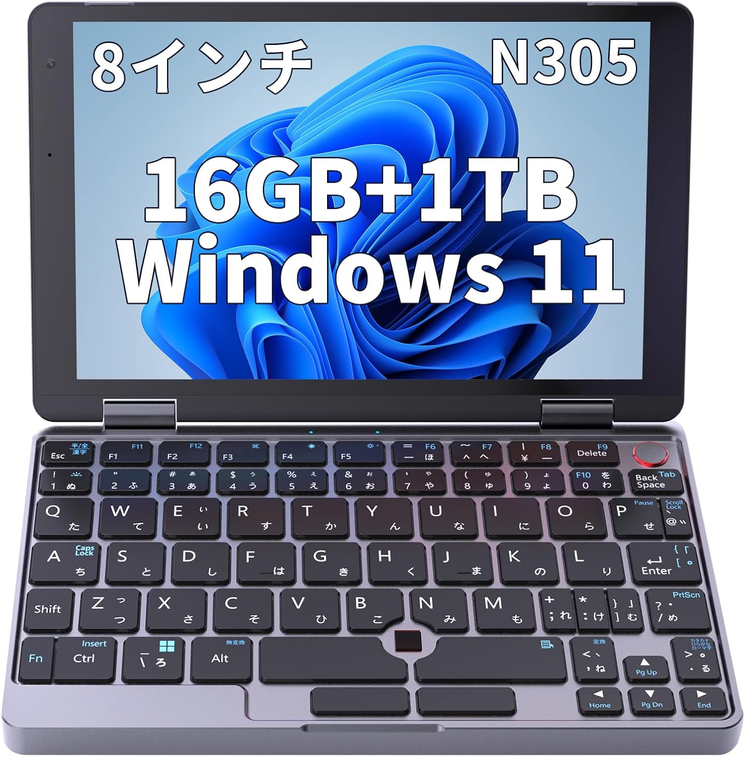 楽天Zwide「クーポンで15％オフ！」Zwide ノートパソコン 2in1 タブレットPC Windows11 8インチ 16GB RAM+1TB ROM i3 CPU N305 1920*1200 解像度 指紋認証 タッチスクリーン 360度回転 2.4G/5G WIFI 小型ノートパソコン 持ち運び【NA08H】