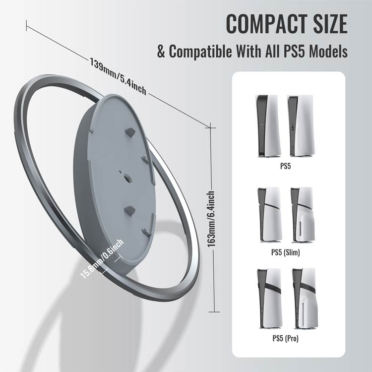 ps5 PS5 PS5 新型PS5 縦置きスタンド Slim/PS5用スタンド 地震対策 専用 PlayStation PRO スタンド For スタン 転倒防止 スタンド pro PS5 ps5 slim 5 ps5 周辺機器 全てのPS5モデル対応 通常版とデジタル版両対応
