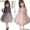 チュール ワンピース ベビー服 フレア スカート ワンピ キッズ 子供 春秋 女の子 可愛い 出産祝い 長袖 ドレス 子供服 こども服 フォーマル 赤ちゃん 幼...