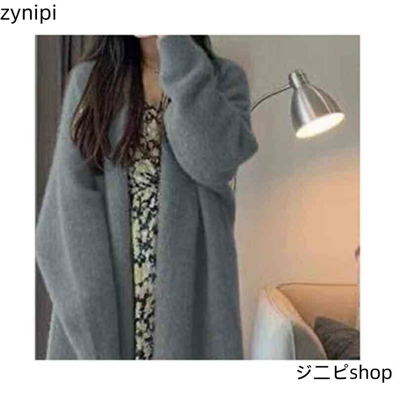 【スーパーSALE 10%OFF+P5倍】ニット レディース カーディガン ロング丈 セーター カーディガンジャケット 長袖 トップス ふわふわ ジャケット コート 暖か 体型カバー お洒落 大人抜け感 可愛い カジュアル 通学 通勤 秋冬用 送料無料