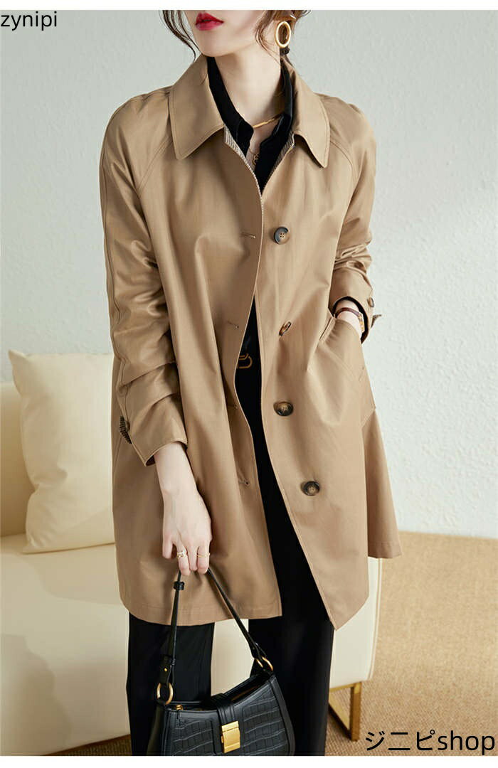 【スーパーSALE 10%OFF+P5倍】スプリングコート トレンチコート レディース ロングコート 春 秋 秋服 ロング コート アウター ロングジャケット 羽織 秋 トレンチ コート アウター マウンテンコート 大きいサイズ カジュアル 大人 体型カバー ゆったり 長袖 通勤 OL 送料無料