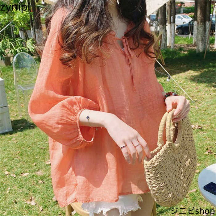 tシャツ レディース Tシャツ ブラウス トップス シャツ 綿麻調 コットンリネン ナチュラル シンプル きれいめ 七分袖 無地 カジュアル 大人 かわいい 大きいサイズ ゆったり 春 夏 夏服 紫外線対策 春ブラウス 20代 30代 40代 50代 体型カバー 可愛い 送料無料