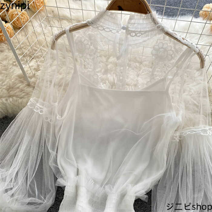 シャツ ブラウス とろみシャツ レディース トップス 長袖 花柄 パフスリーブ プルオーバー ゆったり 着痩せ 大人 おしゃれ フォーマル オフィス 通勤 OL きれいめ 上品 シンプル 大人 かわいい デート 透かし彫り 20代 30代 40代 送料無料