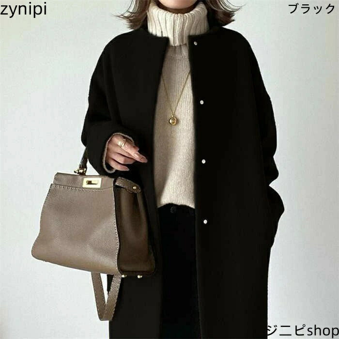 ノーカラー コート ロング コート アウター ジャケット トレンチコート レディース チェスターコート 無地 ロング コート 羽織り ノーカラー ジャケット ロング 長袖 おしゃれ 通勤 OL 着痩せ お洒落 上品 大人 30代 40代 50代 フォーマル 大きいサイズ 秋 冬 送料無料