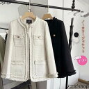 ツイードジャケット レディース コート コート・ジャケット ジャケット ノーカラージャケット ショート ショートコート 春 秋 春コート 春物 アウター フォー...