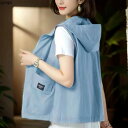 袖なし パーカー ジャケット ベスト ノースリーブ フード付き 春夏秋 フード付き 裏メッシュ ジップアップ ジレ レイヤード 軽量 無地 ポケット付き レディース 羽織り シップル ゆったり 重ね着 ベスト トップス 大きいサイズ おしゃれ カジュアル