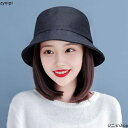 レディース バケットハット 毛付き帽子 帽子付きウィッグ ウィッグ付き帽子 かつら付き ストレート/カール かつら ウィッグ付き 髪付き ウィッグ付き帽子 春夏...