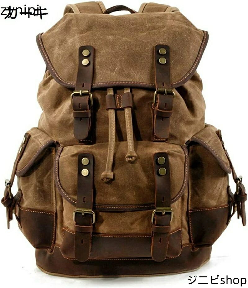 リュック メンズ レディース 男女兼用 帆布 バックパック キャンバス シンプル 大容量 ミリタリー アウ..