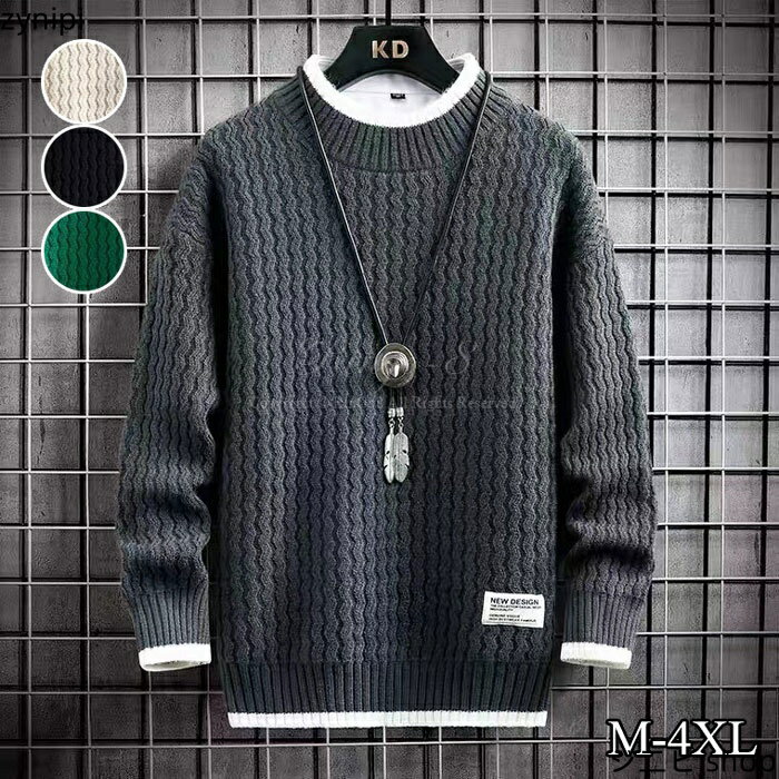 ニット メンズ 長袖 セーター メンズ ニットセーター 長袖ニット ケーブルニット メンズ セーター おしゃれ メンズ 白 黒 ブルー ベージュ LL XL 無...