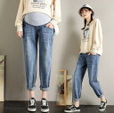 マタニティ ボ デニム ガウチョパンツ マタニティウェア 産前 産後 ワイドパンツ 妊婦パンツ 妊婦ズボン 妊婦服 妊婦用 マタニティパンツ マタニティ パンツ...