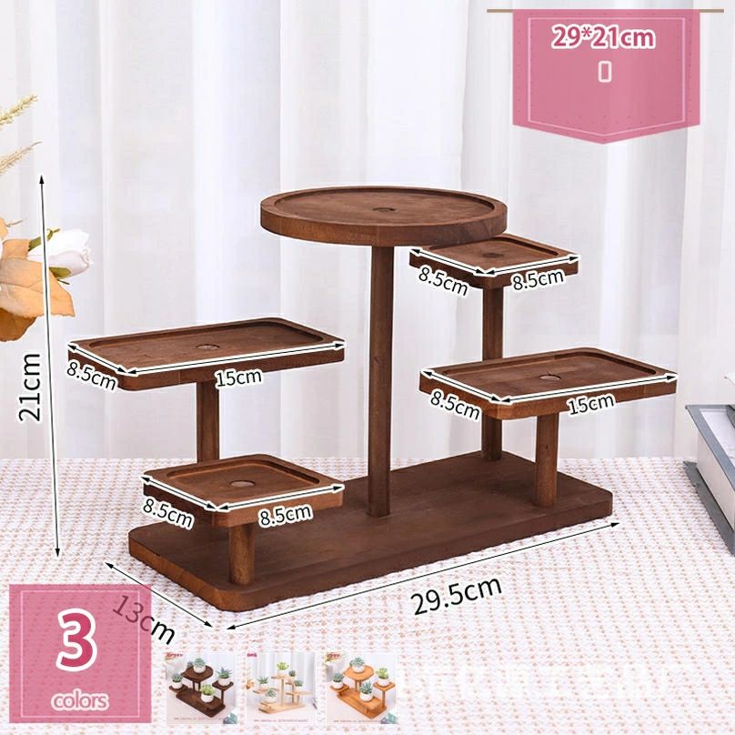 小型植物ディスプレイスタンド フラワースタンド 木製 ガーデニング 観葉植物 多肉植物 プランター台 シンプル ホーム装飾 園芸ラック プランタースタンド ガーデンラック 植物スタンド 鉢置き台 インテリア リビング holosbird-goods1