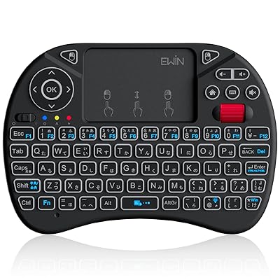 Rakuten - ミニキーボード ワイヤレス 2.4GHz タッチパッド＆マウスホイール搭載 日本語配列 8色バック