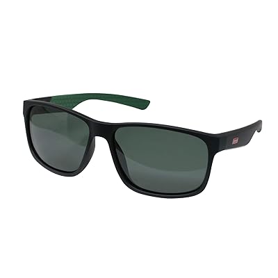 サングラス UVカット 偏光レンズ ブラックマット・グリーン CO3076-2(4.0)