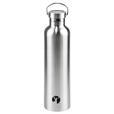 Rakuten - スポーツボトル 水筒 直飲み ダブルステンレスボトル 真空断熱 HDボトル 1000ml シルバー UE-3371