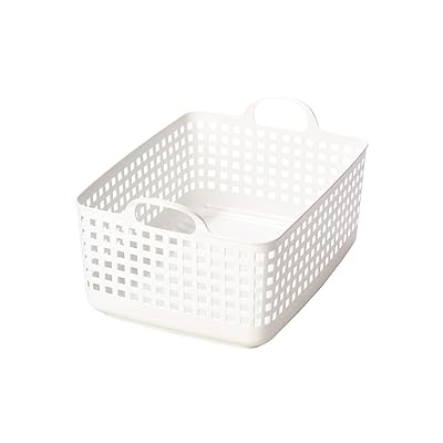 乐天商城 - ランドリー 洗濯 収納 スタッキング可能 バスケット ホワイト LBB-07C バイオマスプラスチック