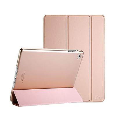 Rakuten - iPad Air 2(2014発売)ケース スマート 超スリム スタンド フォリオ保護ケース 半透明フロスト バ