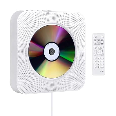 CDプレーヤー 壁掛け ディスクプレーヤー 1台多役 bluetooth ポータブル CDプレイヤー USB対応 microSD LEDディスプレイ 新バージョンのリモコン付き 音楽再生/語学学習/胎児教育 日本語説明書付きブランド色ホワイトモデルKC-808商品説明【商品概要】「1台多役のCDプレーヤー」プルスイッチ式なので、電源ケーブルを引っ張るだけでパワーオン/オフできます。記憶再生機能がありますので、CDを再度再生すると、前回の停止位置から再生が始まり、始めから再生の悩みがなくなります。音楽放送のほかに、76KHz-90MHzの周波数に対応するFMラジオ機能がありますので、実用的なラジオとしても使えます。Bluetoothを搭載しており、スマホなどのデバイスと接続することで、他のデバイスの音楽もCDプレーヤーで再生できます。USBもサポートしているので、CDディスク以外の音楽も楽しむことができます。Blueモード/CDモード/USBモードを手軽に選択できます。bluetooth使用のご注意：(1)CDプレーヤーをbluetoothデバイスを接続する時に、途切れなどを避けるために、信号無妨害のところでご使用してください。(2)本製品はBluetooth送信機であり、Bluetoothレシーバーではありません。Bluetoothスピーカー、Bluetoothイヤホンなどに接続できません「置き＆壁掛け式と新バージョンのリモコン」壁掛け式なので、付属するウォールマウントキットおよびプレートで、お部屋のどこにでも設置することができます。さらに、デスクスタンドも付属しているので、卓上に置いて使用することも可能です。新バージョンのリモコンは、旧バージョンに比べてボタンの押し心地がよく、ボタンのレイアウトが適切でより手にフィットし、認識範囲も広がりました。再生のご注意：1、CD再生する前に、CDモードに切り替えてください。2、ひび割れや変形、修復したCDディスクは使用しないでください。3、本製品はCD,CD-R,CD-RW,MP3,WMAなどのファイル対応しかできません。本製品に対応するCDディスクをご使用ください。4、CDディスクのファイルのフォーマットと完全性をご確認ください。不完全な音楽ファイルは再生できません。ご了承ください。5、CDを入れた後、約15～20秒で音が出ます。ご了承ください「LEDディスプレイと際立ったデザイン」壁掛け式CDプレーヤーには、LEDディスプレイが付きました。すべての機能がLEDディスプレイに表示されるので分かりやすくて大変便利です。例えば、CDモードは“CD”、Blueモードは"blue”、Micro SDモードは“SD”アイコンが表示されます。高級感が溢れるオシャレで人目を引くデザインはインテリアとしても最適です。ご注文：該当の壁掛けcdプレーヤーは透明蓋が付いておりません。ご了承ください。「多彩なファイル形式に対応」CD,CD-R,CD-RW,MP3,WMAなどのフォーマットに対応した幅広く使えるコンパクト音楽CDプレーヤーです。Hi-Fi高音質スピーカー内蔵で立体的なミュージックが再生できます。リモコン付きだから6mの範囲内で楽々簡単に操作できます。電源入れのご注意：1、本製品はプルスイッチ式なので、電源を入れて電源ケーブルを引っ張るとパワーオン／オフできます。2、電源接続不良を避けるために、本製品をご使用する前に、電源ケーブルを電源アダプターに完全に差し込んでください。「様々な場面に適用」子供の語学学習や、成人のストレス解消にも役に立ちます。幼児教育と胎児教育、出産前教育、誕生祝い、結婚祝い、新築祝い、開店祝いなどの素敵な贈り物として良いです。防災ラジオとしても使えるので、一台だけでご日常生活に大活躍です。【商品説明】1【商品詳細】商品種別：家電＆カメラ商品名：CDプレーヤー 壁掛け ディスクプレーヤー 1台多役 bluetooth ポータブル CDプレイヤー USB対応 microSD LEDディスプレイ 新バージョンのリモコン付き 音楽再生/語学学習/胎児教育 日本語説明書付き色：ホワイト商品タイプ：モダン【当店からの連絡】