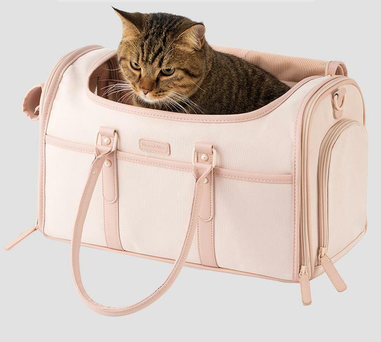 【2025新たなデザイン】ペットキャリーバッグ ペットバッグ カート 猫キャリー 小型犬用キャリー ペットキャリー 通気性抜群 お出かけ用のサムネイル