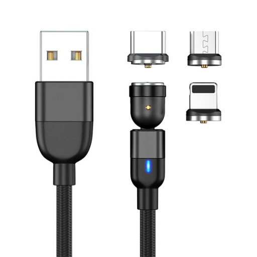 マグネットケーブル 全方向回転 540°充電ケーブル iPhone lightning TypeCケーブル 急速 簡単脱着 充電 磁力 磁石 長さは選択肢にご参考 マグネットケーブル 全方向回転 540°充電ケーブル iPhone lightning TypeCケーブル 急速 簡単脱着 充電 磁力 磁石 長さは選択肢にご参考