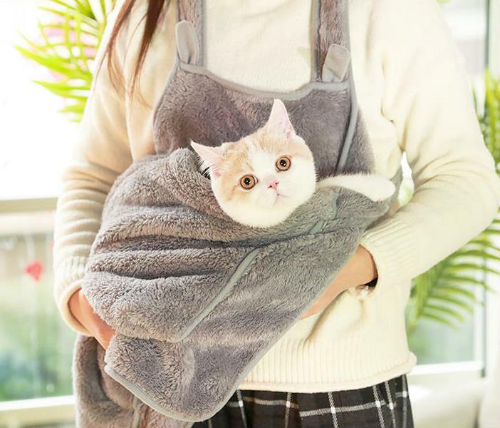 猫用エプロン犬キャリーバッグ抱っこ紐(7.5kg以内ペット)