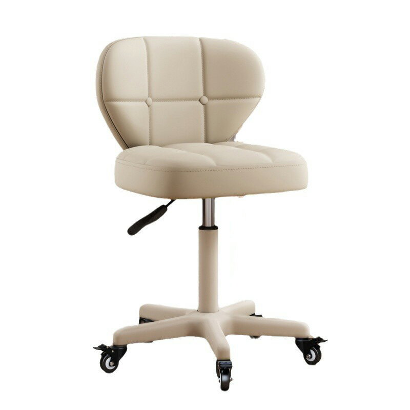 チェア オフィスチェア 背もたれ付き 360°回転椅子 PUレザー 高さ調節40~53cm エステスツール 可愛い ..