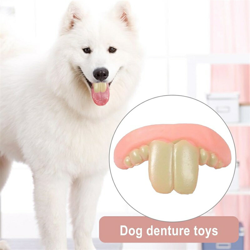 犬用面白い入れ歯 ? ペット犬入れ歯おもちゃ、面白いイミテーショングラウンドホッグウサギ前歯入れ歯セット、いたずら、創造的なユーモア、耐久性と耐引裂性、小型犬と中型犬用の面白いハロウィーンコスチューム 2