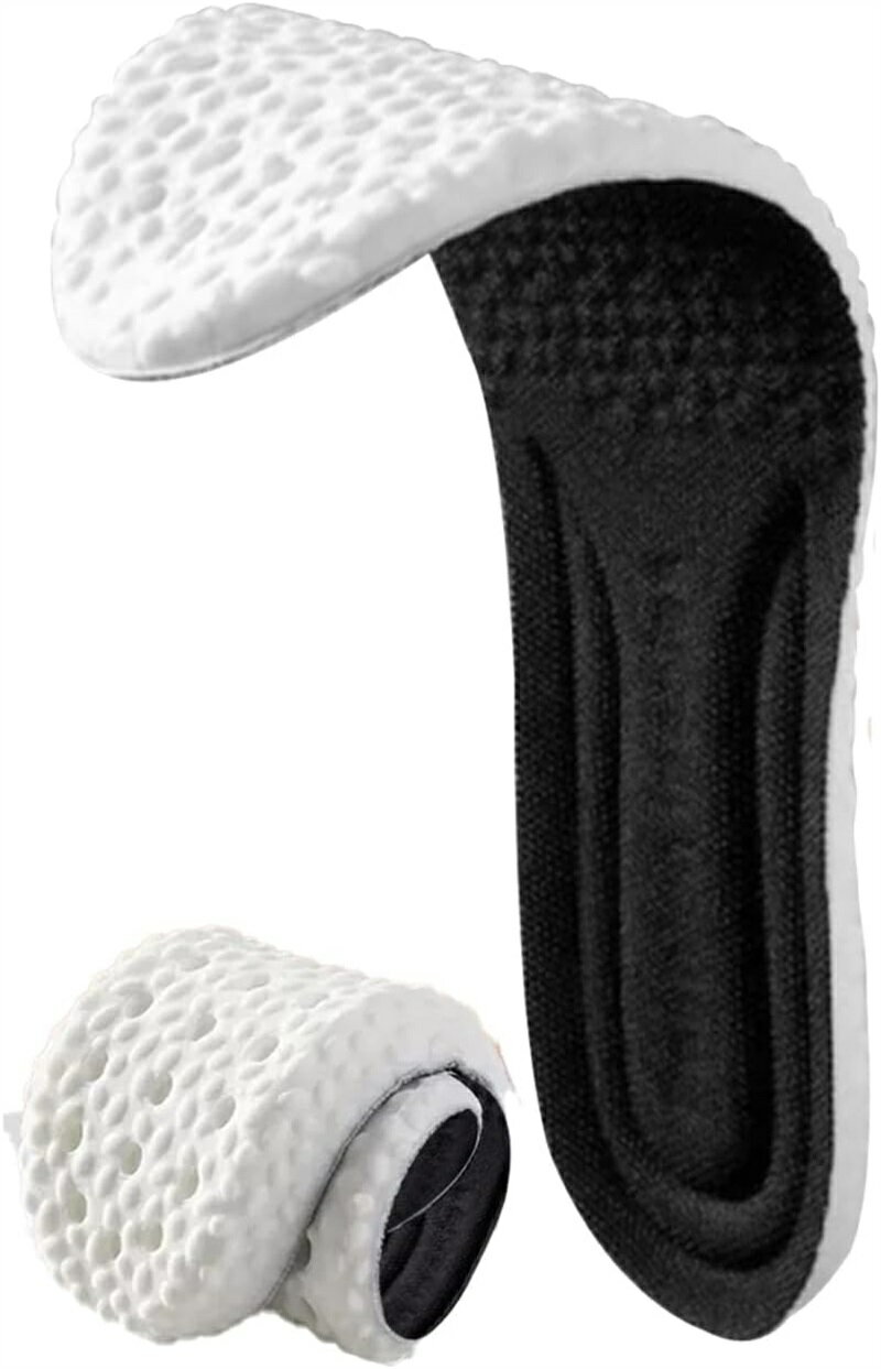 インソール 1足 疲れない 衝撃吸収 抗菌 消臭 柔らかい/通気性/汗を吸収する 土踏まず インソール 靴 中敷き 立ち仕事 ソール インナーソール サポーティブリバウンド スニーカー インソ