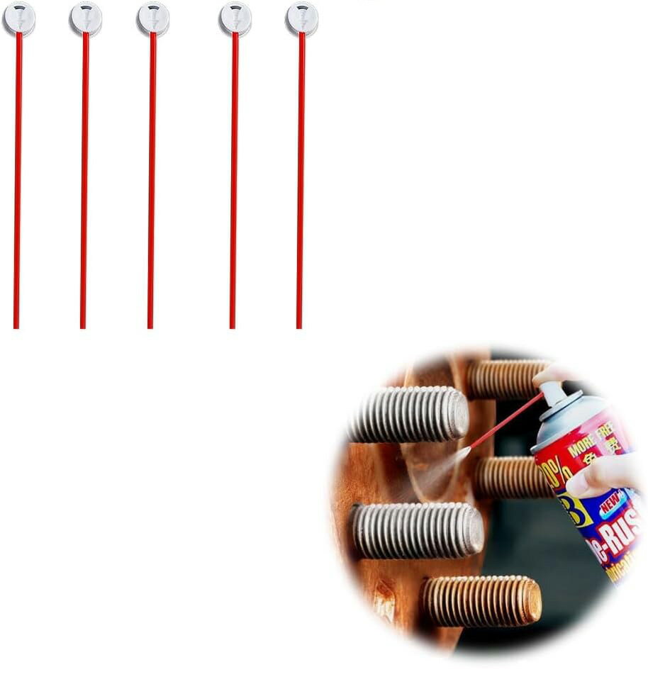 スプレー缶用 ノズル 5本セット プラスチック製 ロングノズル 詰め替え用 アルコール対応 汎用スプレー..