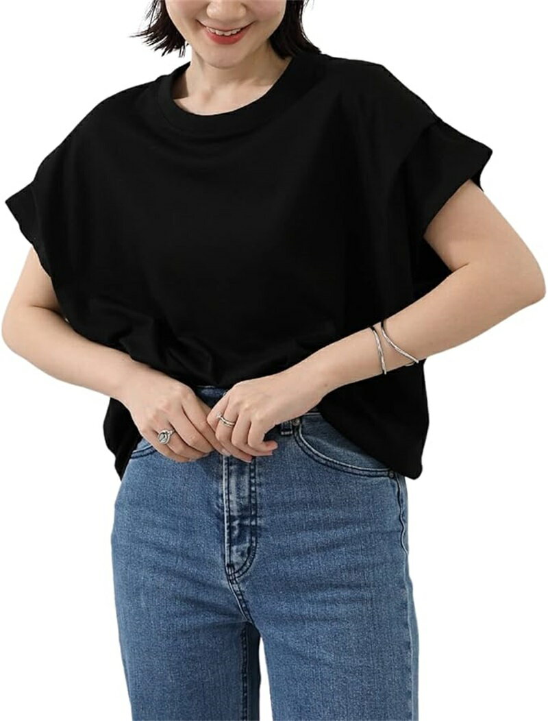 Rakuten - ドルマンスリーブ T シャツ ゆったり 夏用 トップス ボーダー ストライプ半袖 二の腕カバー 体型カバー カジュアル 無地 シンプル 韓国風ファッション 薄手 大きいサイズ おしゃれ 通学 通勤 女性向け 快適着用 透け防止 通気性
