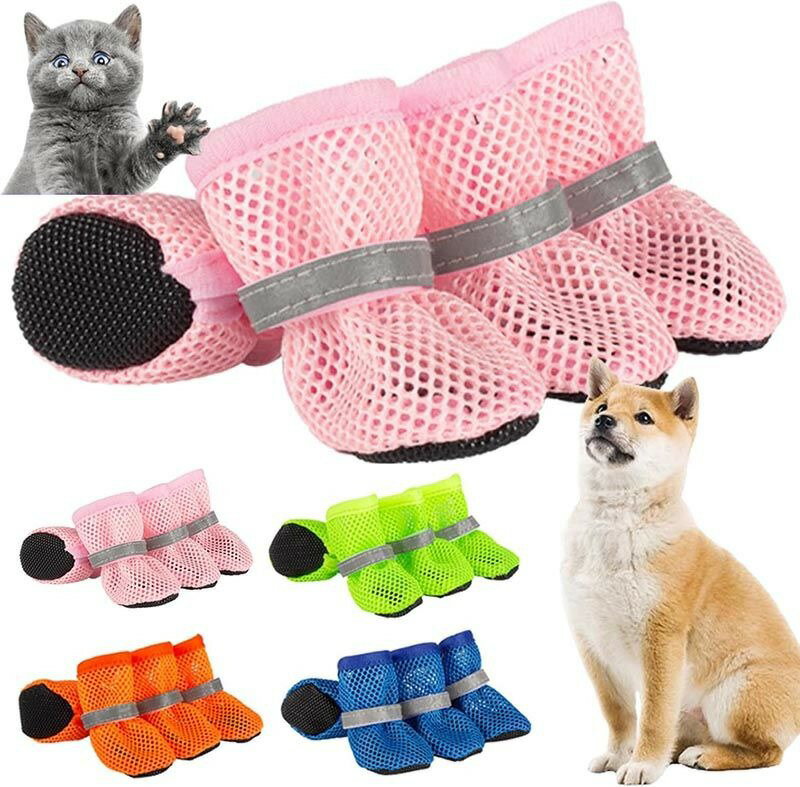 犬 靴 メッシュ 犬の靴 夏用 犬用靴 小型犬 ドッグブーツ 中型犬 ドッグシューズ 大型犬 通気性 犬用ブーツ 防水 脱げにくい 犬用シューズ 滑り止め 肉球保護 犬のくつ 汚れ防止 夜間反射テープ付き ドッグくつ 介護 軽量 お散歩 梅雨対策 ペット用靴